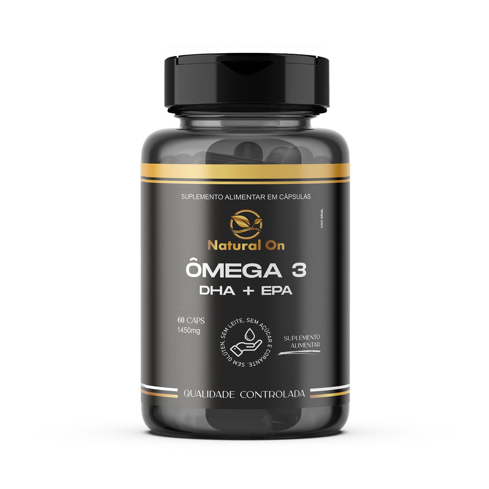 Ômega 3 DHA + EPA Natural On 1450mg 60 Cápsulas